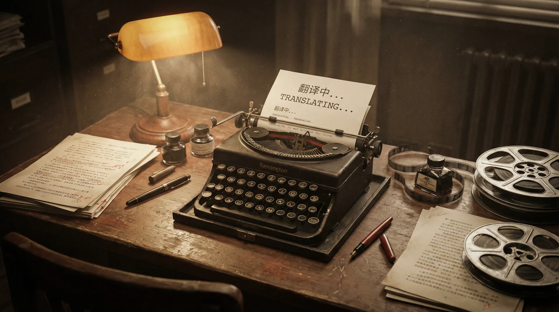 复古打字机翻译工作台 - steam wallpaper engine 社区